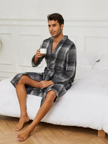 Peignoir Original Soft de Bain de Carreaux