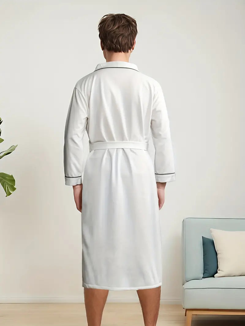 Peignoir de Bain Blanc Élégante