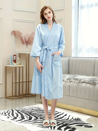 Peignoir de Bain Doux avec Ceinture