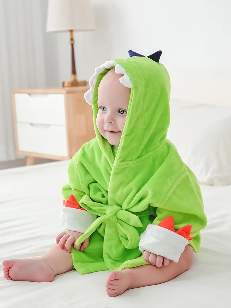 Cape de Bain pour Nourrissons Vert Avec Queue