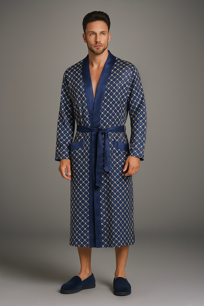 Peignoir Bleu Doux de Qualité