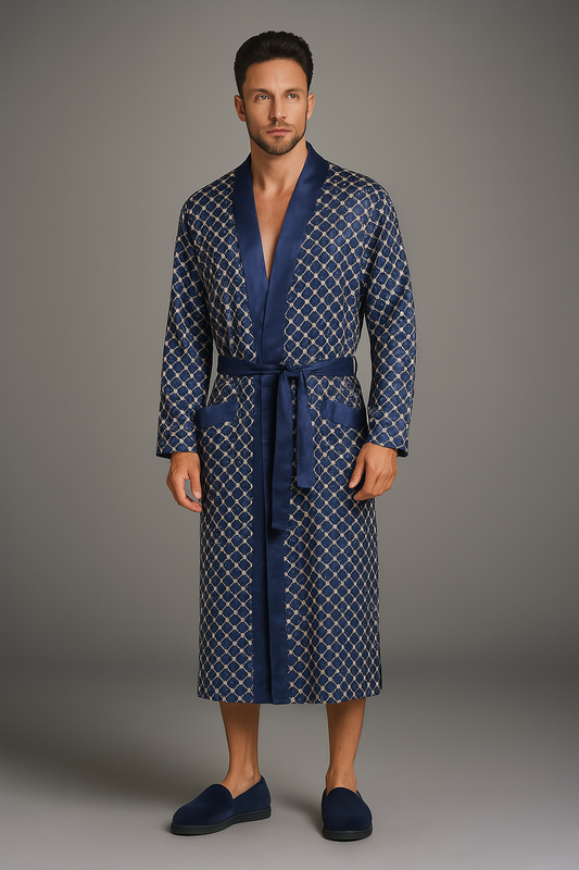 Peignoir Bleu Doux de Qualité