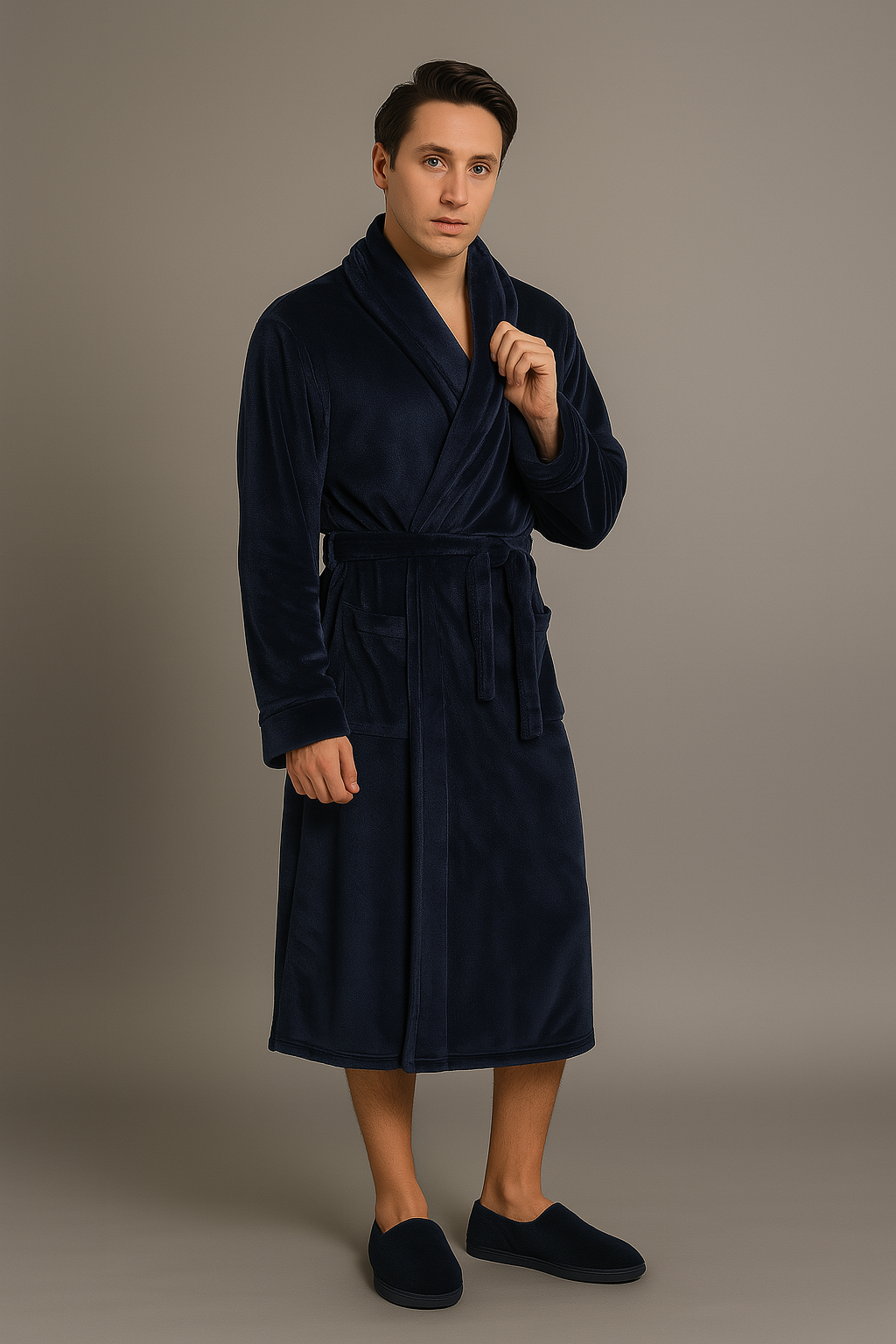 Peignoir Polaire Chaud et Éponge