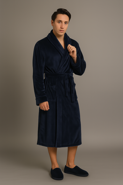 Peignoir Polaire Chaud et Éponge