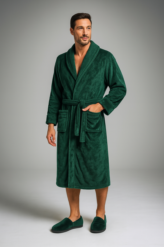 Peignoir Éponge Chaud Vert