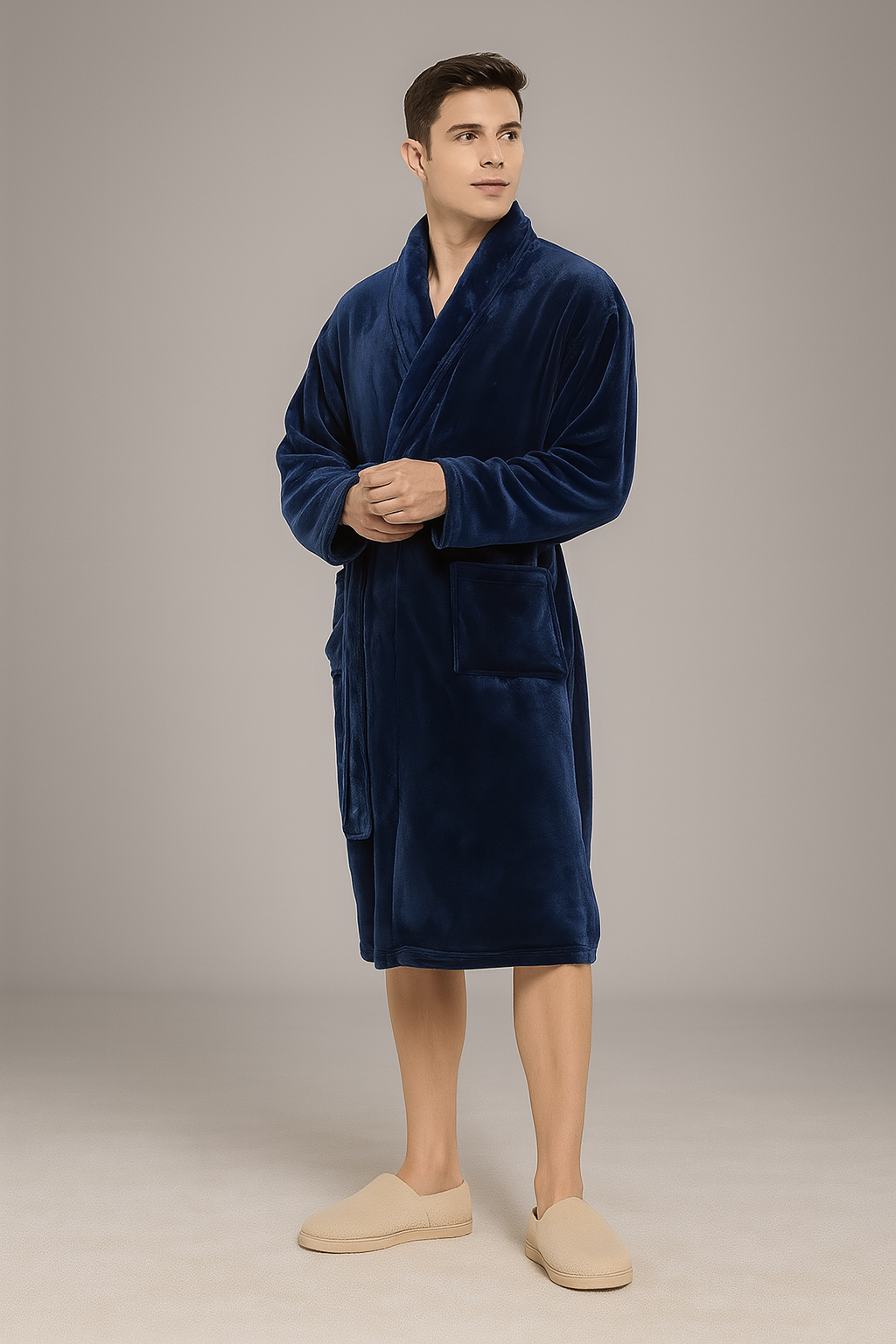 Peignoir Éponge Confortable Et Douce en Coton