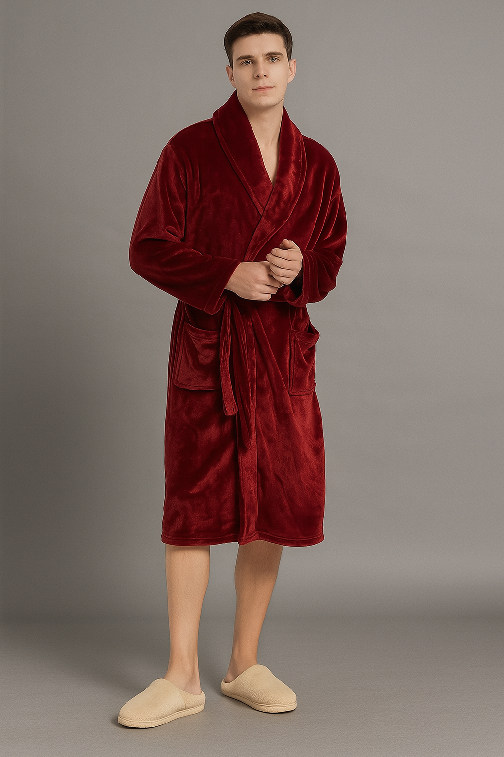 Peignoir Éponge Confortable Et Douce en Coton