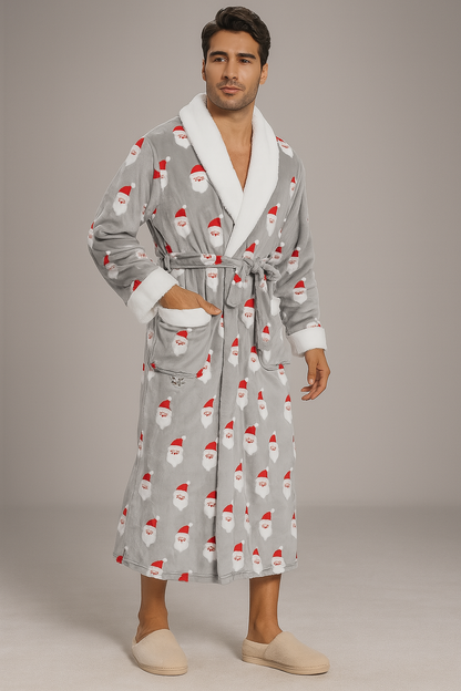 Peignoir Polaire Chaud de Noël