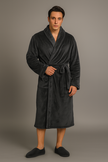 Peignoir Polaire Chaud et Éponge