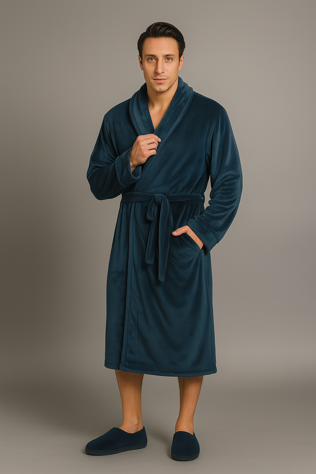 Peignoir Polaire Chaud et Éponge