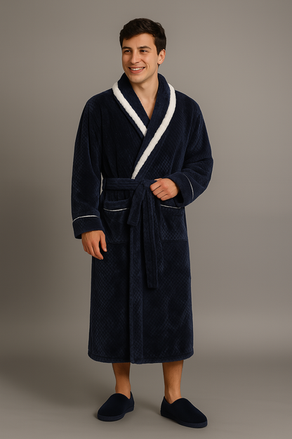 Peignoir Épais et Chaud en Éponge pour L'hiver