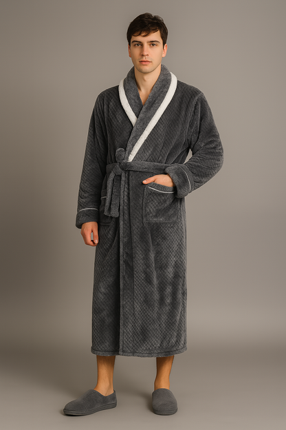Peignoir Épais et Chaud en Éponge pour L'hiver