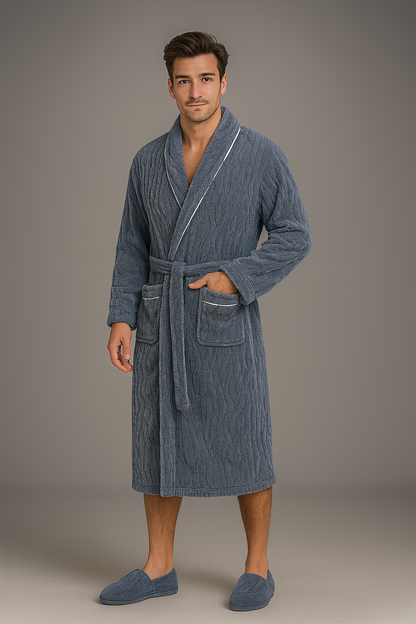 Peignoir en Éponge Épaisse et Douce