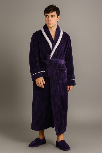 Peignoir Épais et Chaud en Éponge pour L'hiver