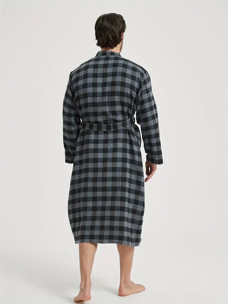 Peignoir de Bain à Carreaux Original