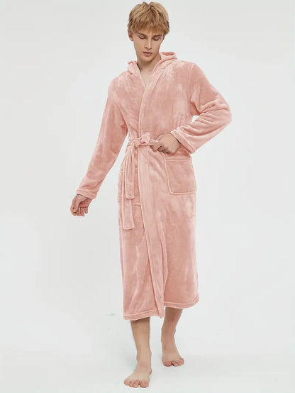 Peignoir Polaire Confortable avec Capuche