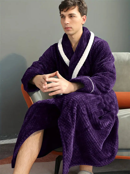Peignoir Épais et Chaud en Éponge pour L'hiver