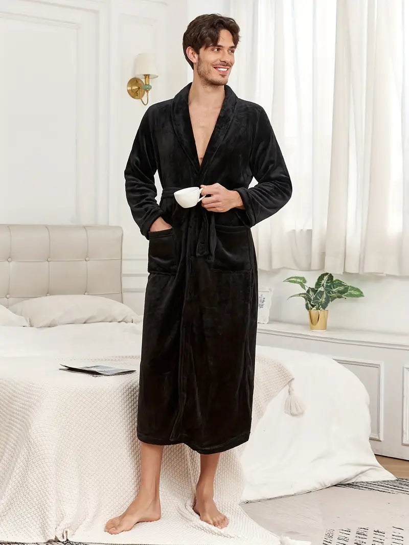 Peignoir de Bain Simple et Chaud Polaire