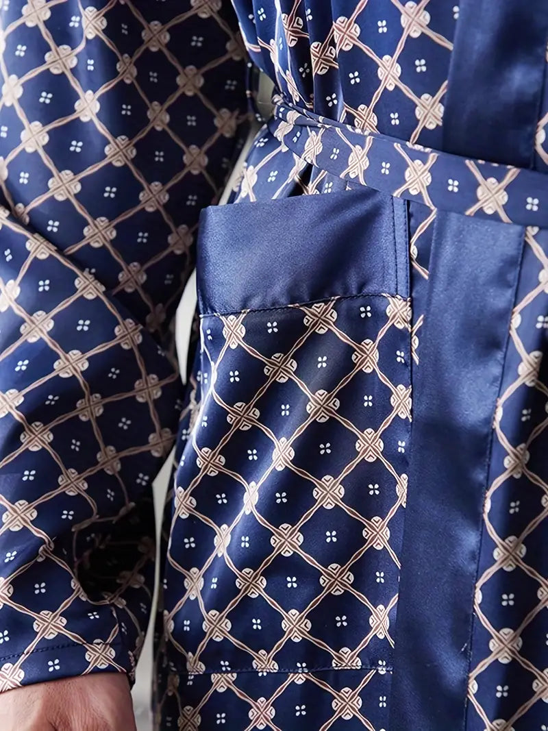 Peignoir Bleu Doux de Qualité