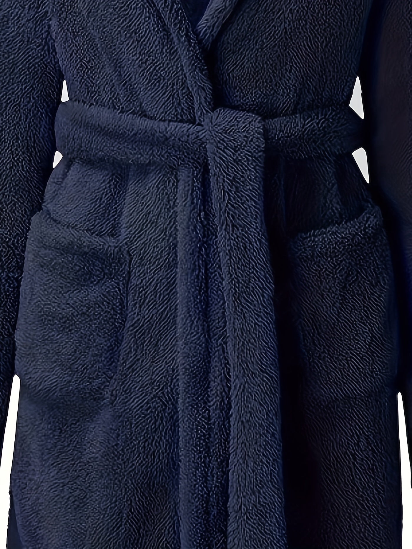 Peignoir polaire homme à capuche polaire avec poches et ceinture