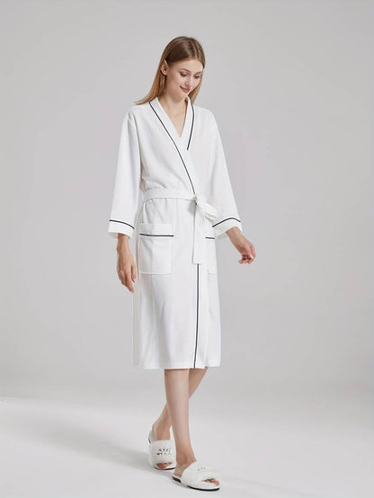 Peignoir de Bain Gaufré Élégant