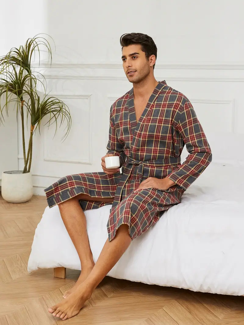 Peignoir Original Soft de Bain de Carreaux