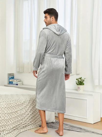Peignoir de Bain à Capuche en Coton