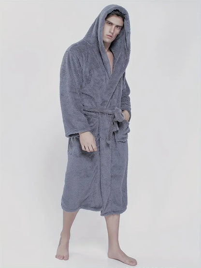 Peignoir avec Capuche Doux et Chaud