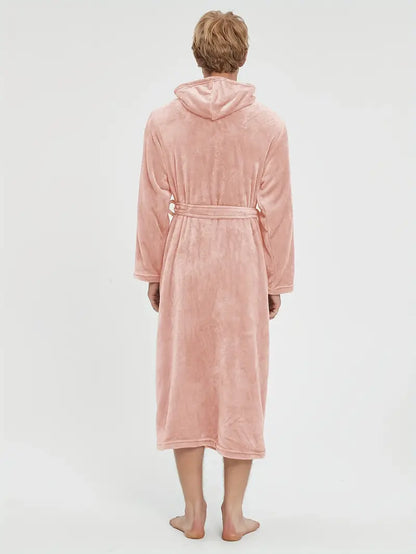 Peignoir Polaire Confortable avec Capuche