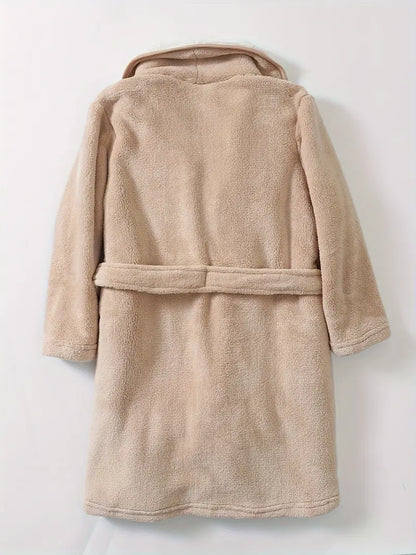 Peignoir de Bain Enfant avec Ceinture et Poches