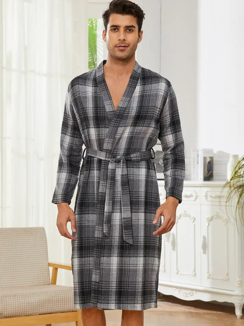 Peignoir Original Soft de Bain de Carreaux