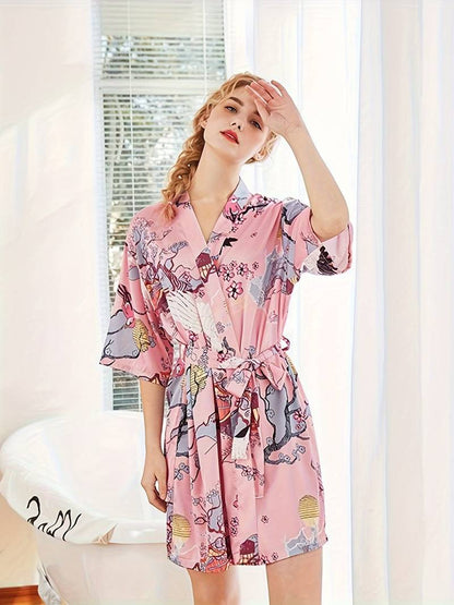 Peignoir Floral Kimono Doux