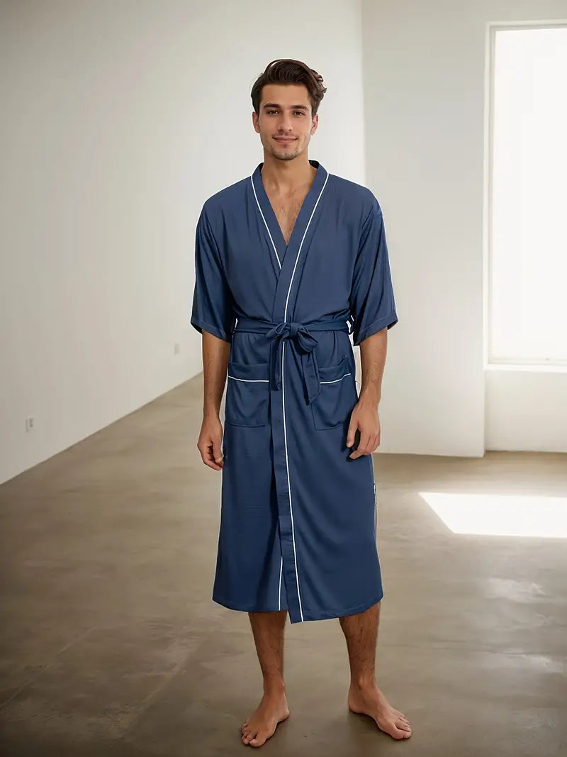 Peignoir de Bain Original Kimono Bleu