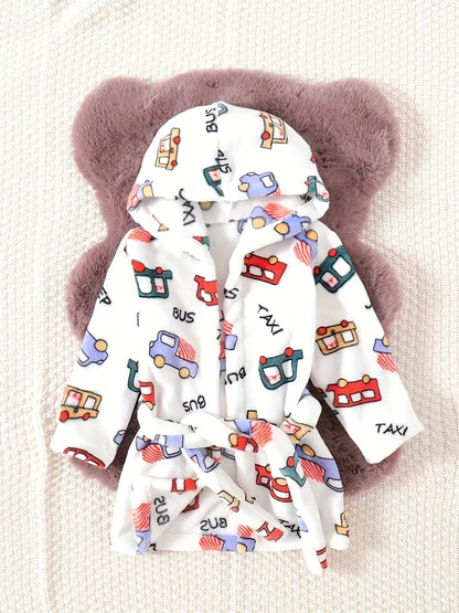 Peignoir de Bain Enfant Polaire Blanc
