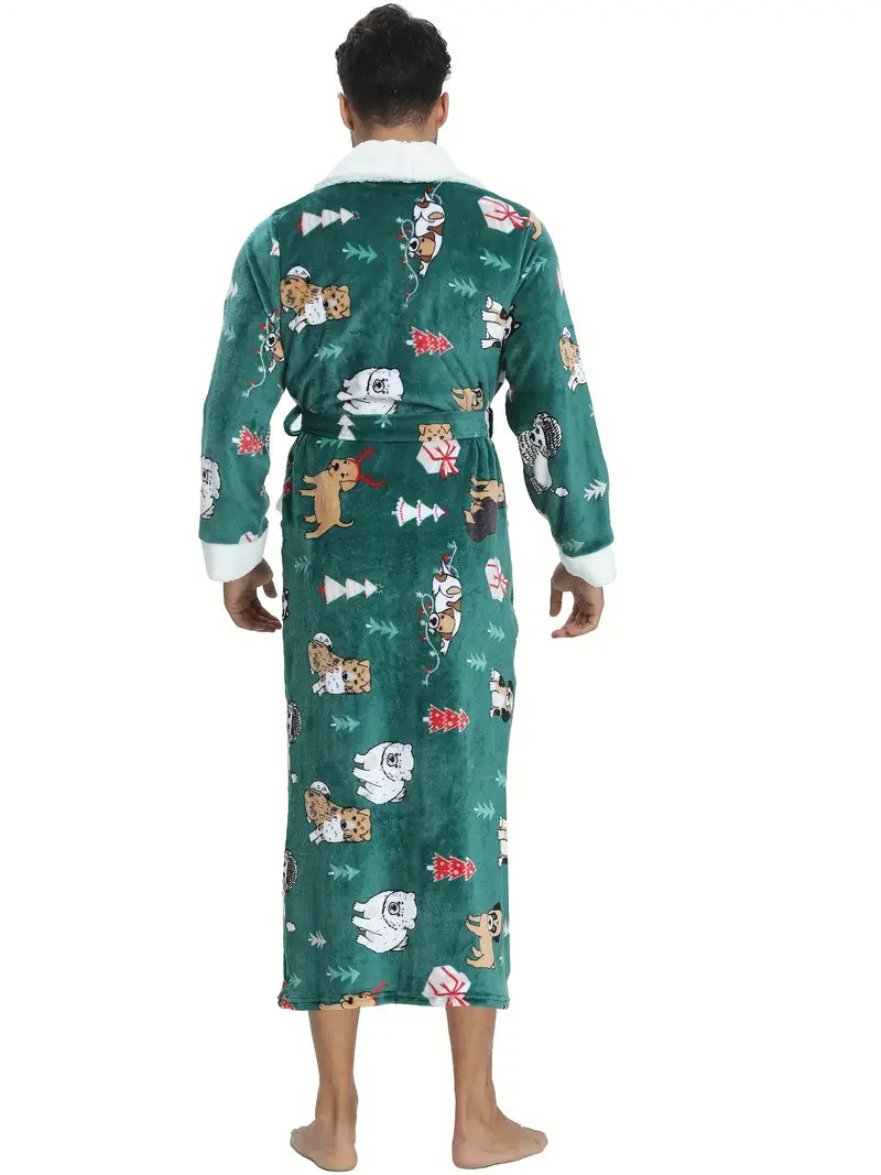 Peignoir Polaire Chaud de Noël