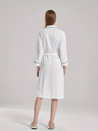 Peignoir de Bain Gaufré Élégant
