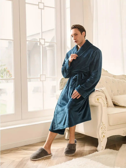 Peignoir Polaire Chaud et Éponge