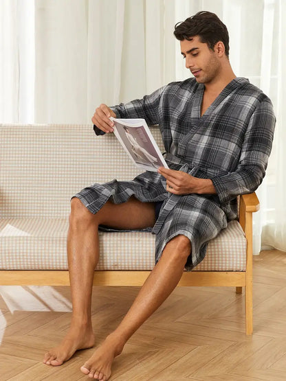 Peignoir Original Soft de Bain de Carreaux