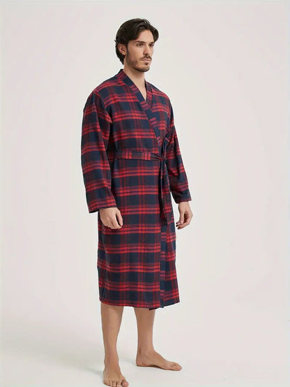 Peignoir de Bain à Carreaux Original