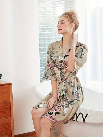 Peignoir Floral Kimono Doux