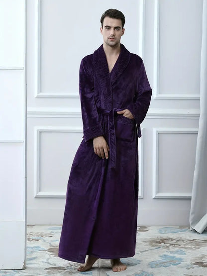 Long Peignoir de Luxe en Polaire Épaisse