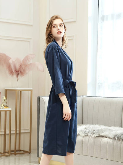 Peignoir de Bain Doux avec Ceinture