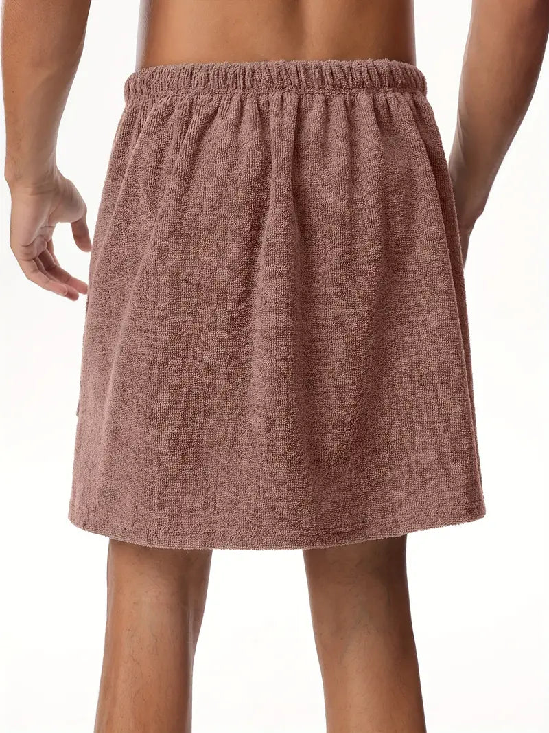 Peignoir Serviette Homme Microfibre à scratch