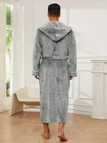 Peignoir de Luxe Chaud avec Capuche