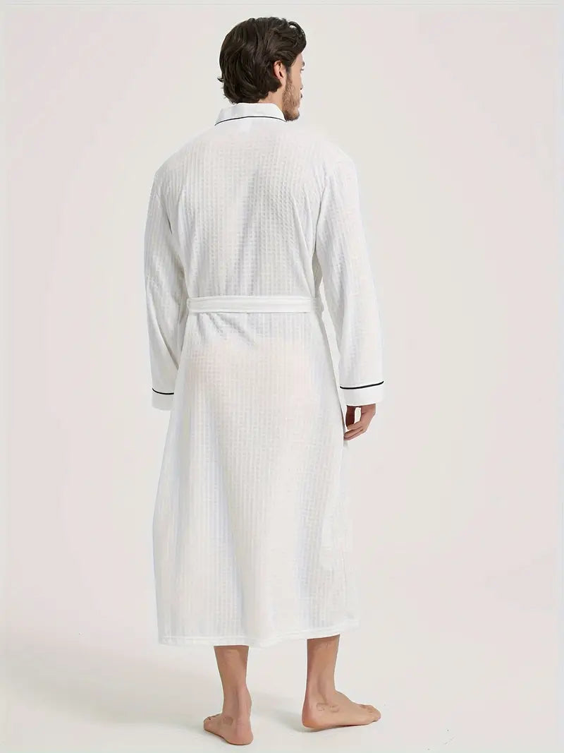 Peignoir de Bain Nid D'abeille Doux