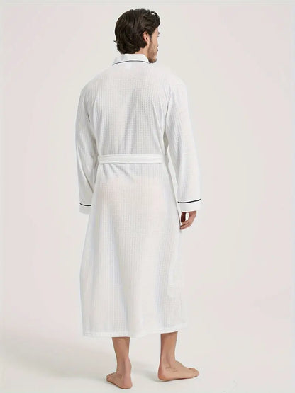 Peignoir de Bain Nid D'abeille Doux