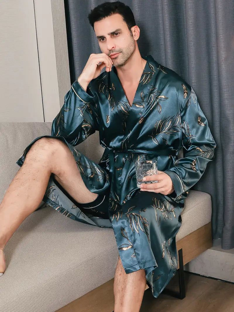 Peignoir de Bain en Satin de Luxe