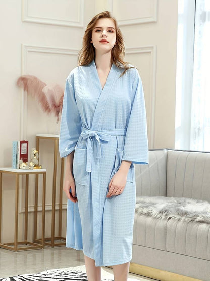 Peignoir de Bain Doux avec Ceinture