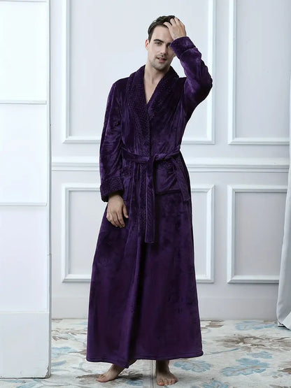 Long Peignoir de Luxe en Polaire Épaisse