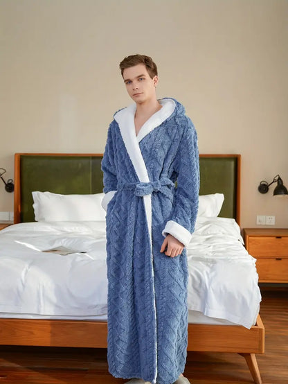 Peignoir à Capuche Épais Éponge